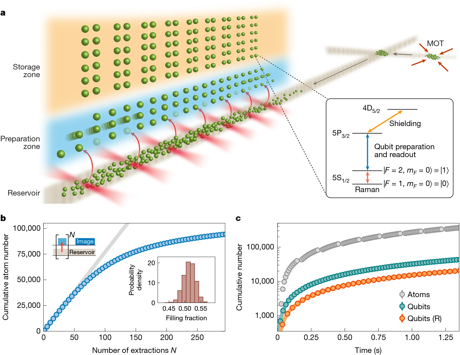 Continuous Operation of a Coherent 3,000-Qubit System